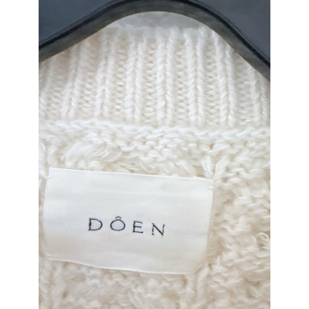 Doen Marilene wool blend cardigan ivory M - Picture 6 of 9